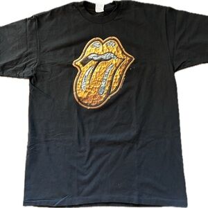 Anvil 1997 Rolling Stones Bridges to Babylon concert Tour Graphic Single Stitch